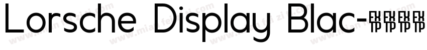 Lorsche Display Blac字体转换